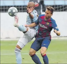  ?? FOTO: EFE ?? Arthur jugó nueve minutos ante el Celta de su amigo Rafinha