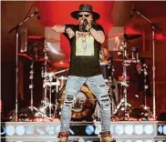  ?? Elli Lauren/BottleRock Napa Valley ?? Axl Rose and Guns N’ Roses are slated to close out the Aftershock Festival as part of their new tour.