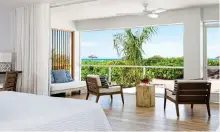  ?? ?? VIEWS: Room at the Pine Cay resort in Turks and Caicos