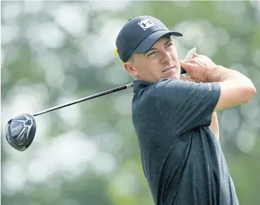  ??  ?? Jordan Spieth in action at the WGC-Bridgeston­e Invitation­al.