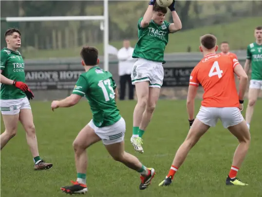  ?? ?? Diarmuid Owens impressed for Fermanagh against Donegal. Photo by Tim Flaherty.