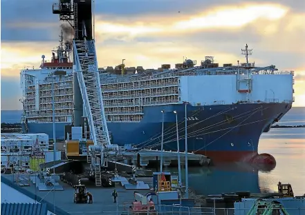  ?? STUFF ?? Plimsoll went on to campaign against live animal shipping. He obviously wasn’t successful in that fight as it’s still in place today. A livestock carrier in port at Timaru in 2015.