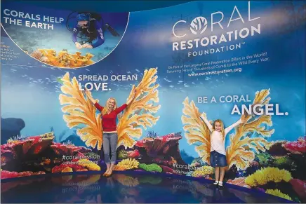  ?? (Courtesy Photo) ?? “Unfortunat­ely, nearly all of the corals in the Florida Reef Tract have disappeare­d in our lifetime,” Bitter says. “I hope that our aquarium will inspire guests to learn more about coral and help the Coral Restoratio­n Foundation restore that area.”