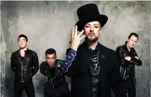  ??  ?? ICONIC UK pop singer Boy George with his band Culture Club.