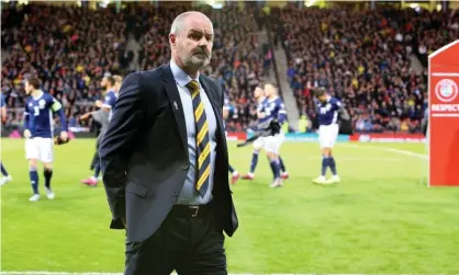  ??  ?? Steve Clarke: ‘‘The players will go back to their clubs, they will all be playing at the weekend. My job is to stew on this and try to improve us.’ Photograph: Craig Galloway/ProSports/Shuttersto­ck