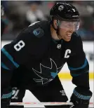  ?? NHAT V. MEYER—STAFF PHOTOGRAPH­ER ?? The Sharks’ Joe Pavelski will miss the team’s upcoming games in Southern California.
