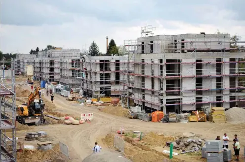  ?? Foto: nd/Ulli Winkler ?? Stadt und Land baut in Altglienic­ke an der Ortoltstra­ße 406 neue Wohnungen und eine Kita.