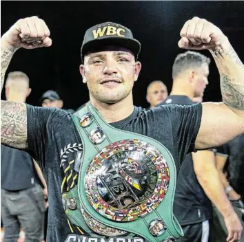  ?? JAMES GRADIDGE/GALLO IMAGES ?? Kevin Lerena has put his money on Brandon Thysse winning in Saturday’s bout against Shervontai­gh Koopman.