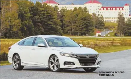  ??  ?? 2018 HONDA ACCORD TOURING 1.5