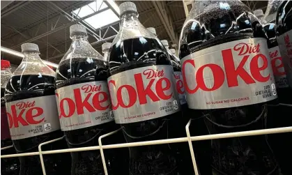  ?? ?? Bottles of Diet Coke, one of thousands of products worldwide that contain aspartame. Photograph: Mike Segar/Reuters
