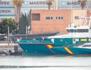  ?? // S. RODRÍGUEZ ?? La narcolanch­a del incidente de Barbate, en Algeciras