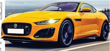  ??  ?? Roar power: Jaguar’s petrol-burning 5-litre V8 F-Type on the prowl in Portugal