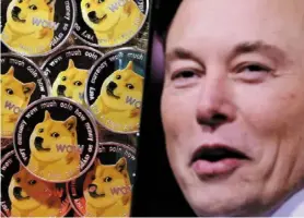  ?? ?? Investors said Musk used ‘publicity stunts’ to trade profitably at their expense through several dogecoin wallets that he or Tesla controls. — Reuters