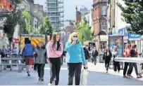  ??  ?? Staying safe A face covering will now be compulsory if you want to go shopping in Perthshire