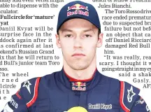  ??  ?? Daniil Kvyat