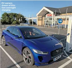  ??  ?? EV owners dream of this: free overnight charging