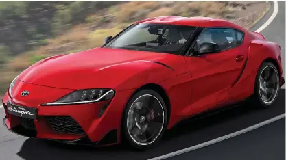  ??  ?? LEGEND RETURNS: Toyota’s fifth-generation sports car, the GR Supra, is back after a 17-year hiatus