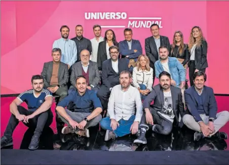  ?? ?? Aritz Gabilondo, Hugo Palomar, Guillermo Casquero, Diana E. Orozco, Joaquín Maroto, Tomás Roncero, Ana Gutiérrez, Alba López, Luis Nieto, Alfredo Relaño, Vicente Jiménez, Lourdes Rebollo, Rubén Martín, Andrés Onrubia, Santi Castañeda, Pepe Rodríguez, Carlos Forjanes y Tomás de Cos (de izquierda a derecha y de arriba hacia abajo).