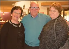  ?? Photo by Fergus Dennehy. ?? Enid O’Shea, Joe Hanley and Mary McCole pictured at the opening night of Tralee Musical Society’s ‘Jesus Christ Superstar’ on Wednesday night.