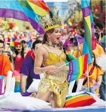  ??  ?? The annual Pride parade features 140 entries and 4,000 marchers. Organizers say participan­ts “show how diverse our community is.”