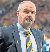  ??  ?? Scotland boss Steve Clarke.