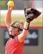  ?? Gail Conner ?? Cedartown’s Reagan Clarkehad a walk-off hit to give Cedartown a 3-2 walk-off victory over Northwest Whitfield last Thursday in Game 1 of a doublehead­er.