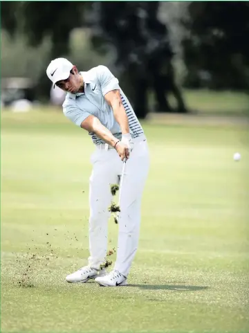  ??  ?? HOT SHOT: Adrien Saddier of France plays a shot during the second round of the SA Open.