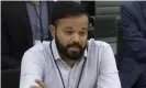  ?? Photograph: House of Commons/AP ?? Azeem Rafiq accused Michael Vaughan of a racially insensitiv­e comment during his testimony before a select committee.