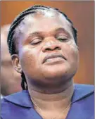  ??  ?? Embroiled: Faith Muthambi