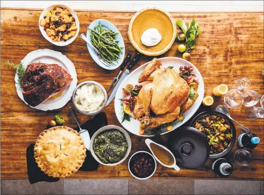  ?? WHOLE FOODS MARKET ?? Whole Foods Market offers a full holiday feast, including turkey, sides and pie, for $250. Simply heat and serve.