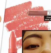  ??  ?? Chantecail­le lip sleek #lychee $350