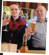  ??  ?? Before the trauma: Yulia Skripal and her father Sergei