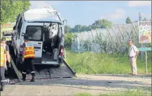  ??  ?? L’accident s’est produit sur la commune de Lafrançais­e, au lieu-dit Saula.