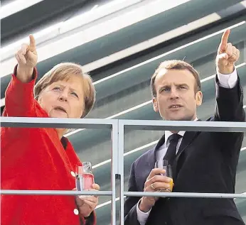  ?? Foto: ČTK ?? Vpřed? Francouzsk­ý prezident Emmanuel Macron a německá kancléřka Angela Merkelová chtějí odstartova­t reformy Evropské unie. Zatím se však nedohodli ani na tom, o jaké změny by mělo jít.