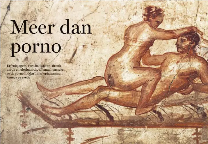  ?? © DEA/A DAGLI ORTI ?? Een erotisch fresco in het huis van de Vettii in Pompeï.