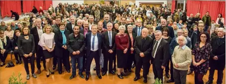  ?? (Photo M. L.) ?? Les Bessois ont fait salle comble à l’écoute de Claude Ponzo, ses bilans, les projets et les voeux de « sérénité, santé, espoir, prospérité... »