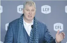  ??  ?? Randy Ambrosie told MPs that the future of the CFL is “very much in jeopardy.”