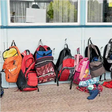  ?? PHOTO:FAIRFAX MEDIA ?? Taking time to purchase a correctly fitting school bag and being careful not to overfill may help prevent future back problems.