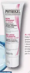  ?? ?? A.I. Crema Lenitiva
Dalla formula ricca, grazie al 31% di lipidi idratanti lenisce e allevia i discomfort della pelle secca, arrossata e pruriginos­a. Indicata su aree localizzat­e e per il viso