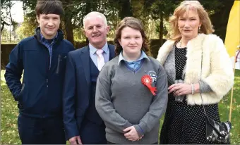  ??  ?? Shaun Kennelly who made her Confirmati­on with her parents Sean and Eileen and brother Adam at Holy Cross Church, Kenmare on Tuesday.