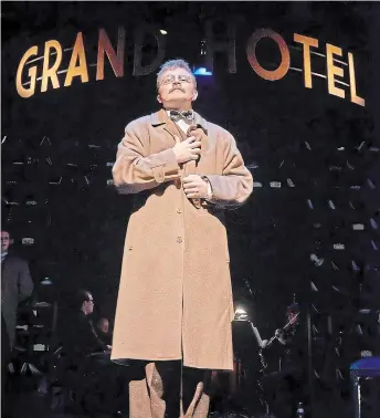 ?? JOHN JONES PHOTOS COURTESY GREG SOLOMON ?? Greg Solomon as Otto Kringelein in “Grand Hotel.”