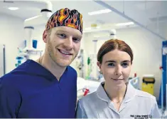  ??  ?? First-hand experience: Jonnie Peacock and Stacey Dooley shadowed NHS staff