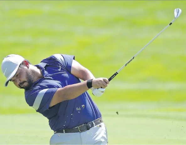  ?? HUNTER MARTIN/GETTY IMAGES ?? J.J. Spaun, who played at last summer’s Dakota Dunes Open, has landed his PGA Tour card. He ranks third on the Web.com Tour order of merit.