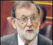  ?? REUTERS ?? Spanish Prime Minister Mariano Rajoy