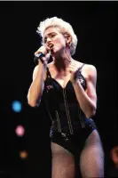  ?? Photograph: Paul Natkin/WireImage ?? Madonna performs in Chicago in 1987.