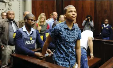  ?? PICTURE: HENK KRUGER/AFRICAN NEWS AGENCY (ANA) ?? KILLER: Nigel Plaatjies and his uncle, Johannes Plaatjies, have been sentenced to life imprisonme­nt for the murder of Wellington author Winnie Rust.