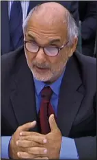  ??  ?? Yentob before MPs on Thursday