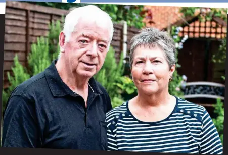  ??  ?? Appalled: Pensioner John Thornton and his wife Pamela were unaware of the huge penalty they faced