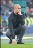  ??  ?? Guardiola, en el Bernabéu.