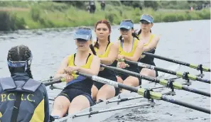  ??  ?? City’s J15 quad of Erin Ansell-Crook, Wiktoria Szubzda, Lottie Tasker and Sophie Bicknell